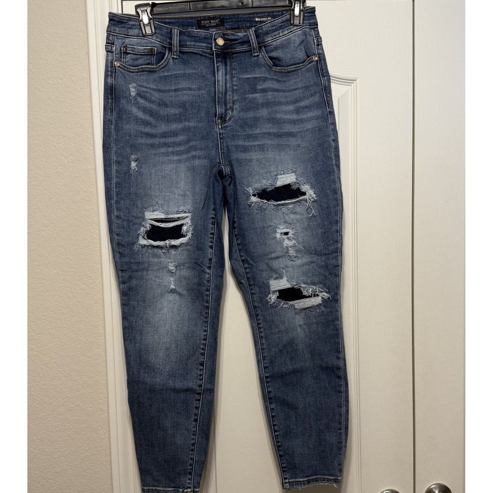 Judy Blue Relaxed Fit Jeans Womens Size 15/32 Blue JB82525MD - Picture 2 of 7